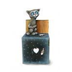 Копилка малая "Кот с сердцем" KР 00-06 из керамики оптом