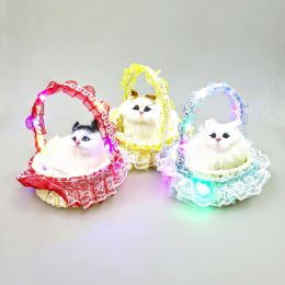 Котенок в корзине светится 12*10 Котенок в корзине светится 12*10