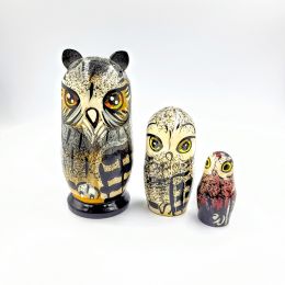 Матрешка Сова 3 куклы 11*4.5 Матрешка Сова 3 куклы 11*4.5