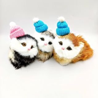 Кошка в шапке Мяу в ассортименте оптом Кошка в шапке Мяу в ассортименте оптом