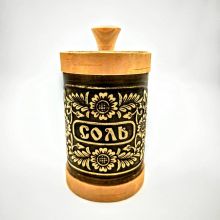 Туес цветочный орнамент Соль d8 Туес цветочный орнамент Соль d8