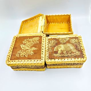 Шкатулка шарнирная в ассортименте 10*11 оптом