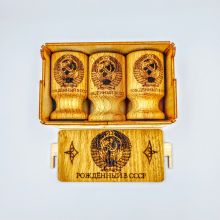 Набор деревянных рюмок (м) Рождённый в СССР