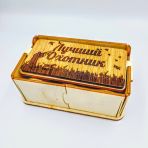 Набор деревянных рюмок (м) Лучший охотник оптом