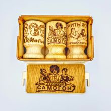Набор деревянных рюмок (м) Самогон