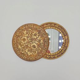 Зеркало Круглое Цветы Хохлома Зеркало Круглое Цветы Хохлома