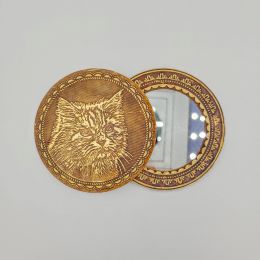 Зеркало Круглое Кот