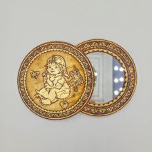 Зеркало Круглое Девочка с щенком