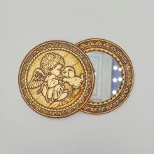 Зеркало Круглое Ангел со щенком