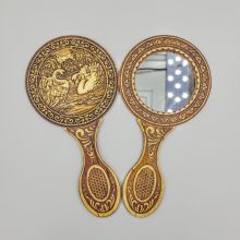 Зеркало с ручкой Лебедь