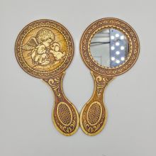 Зеркало с ручкой Ангел со щенком
