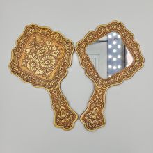 Зеркало Квадратное с ручкой Ромашки