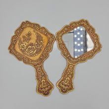 Зеркало Квадратное с ручкой Бабочки