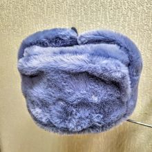 Шапка - Ушанка Сине - Серый